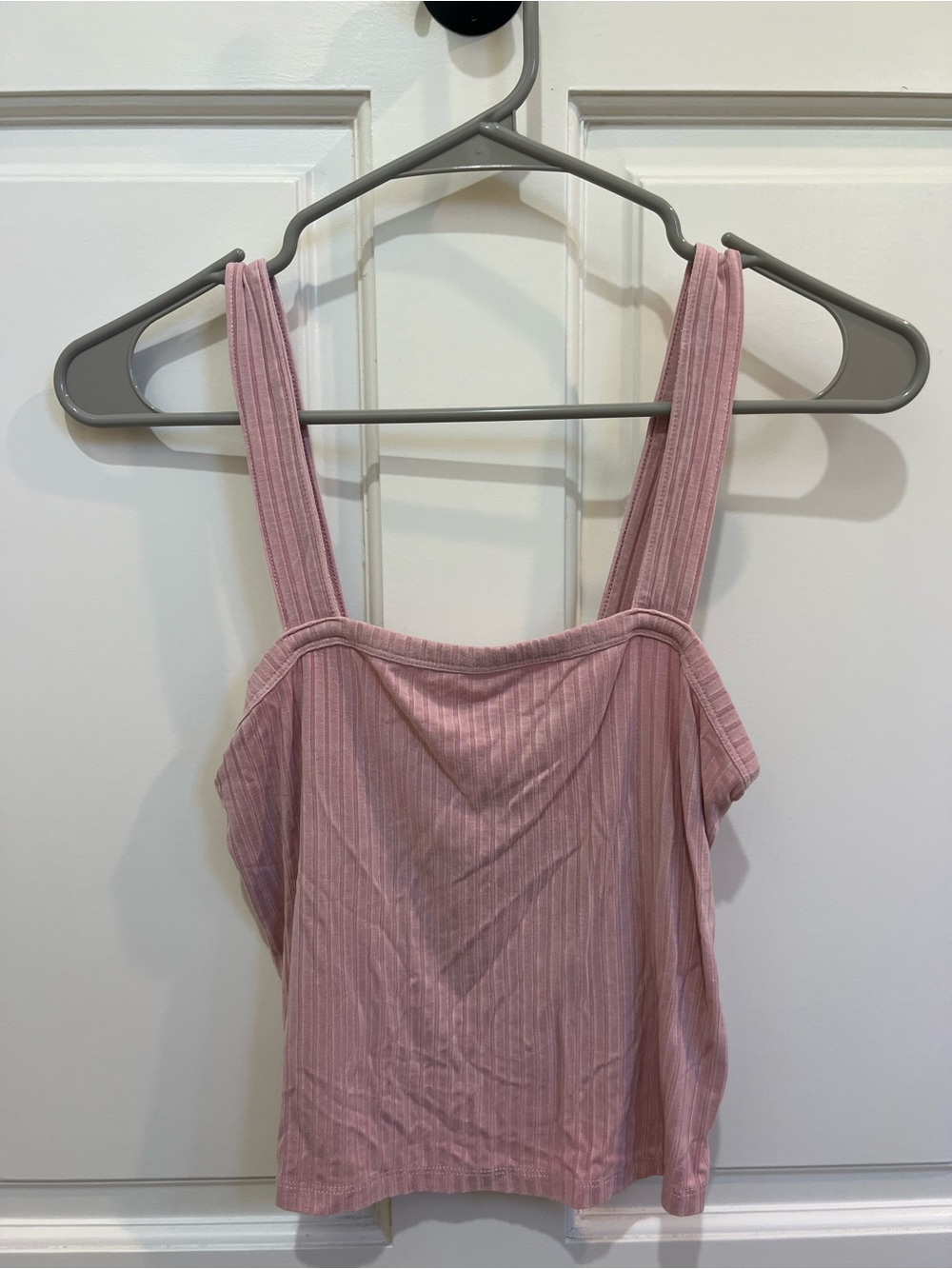 American Eagle Outfitters Ribbed Mauve Tank Top